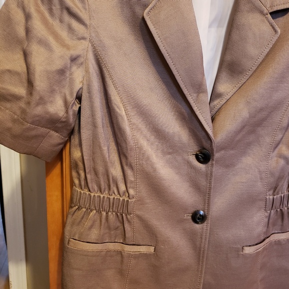 Coldwater Creek Short Sleeved Lined Blazer - Picture 2 of 6